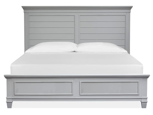 Charleston Complete King Panel Bed - Grey image