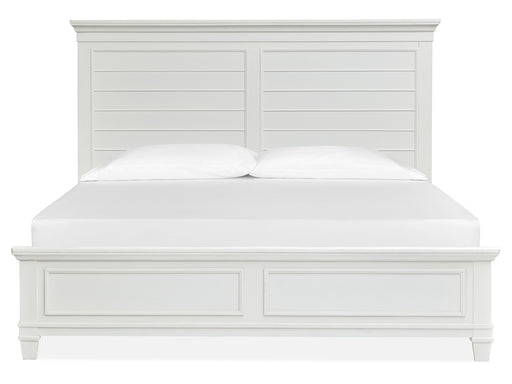 Charleston Complete King Panel Bed - White image