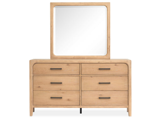 Somerset Double Drawer Dresser With Landscape Mirror image