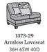 Flexsteel Latitudes Port Royal Leather Armless Loveseat image