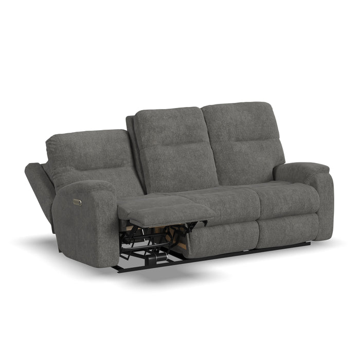 Penn 2860-62L Power Reclining Sofa with Power Headrests & Lumbar