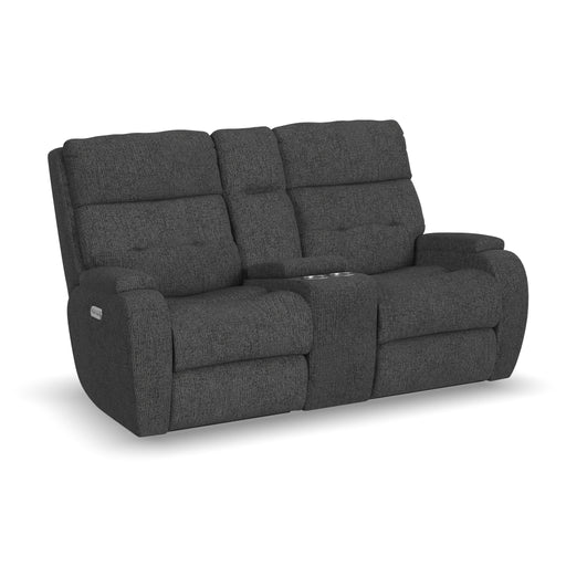 Strait 2906-601H Power Reclining Loveseat with Console & Power Headrests image