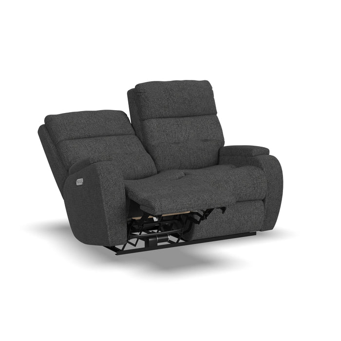 Strait 2906-60H Power Reclining Loveseat with Power Headrests