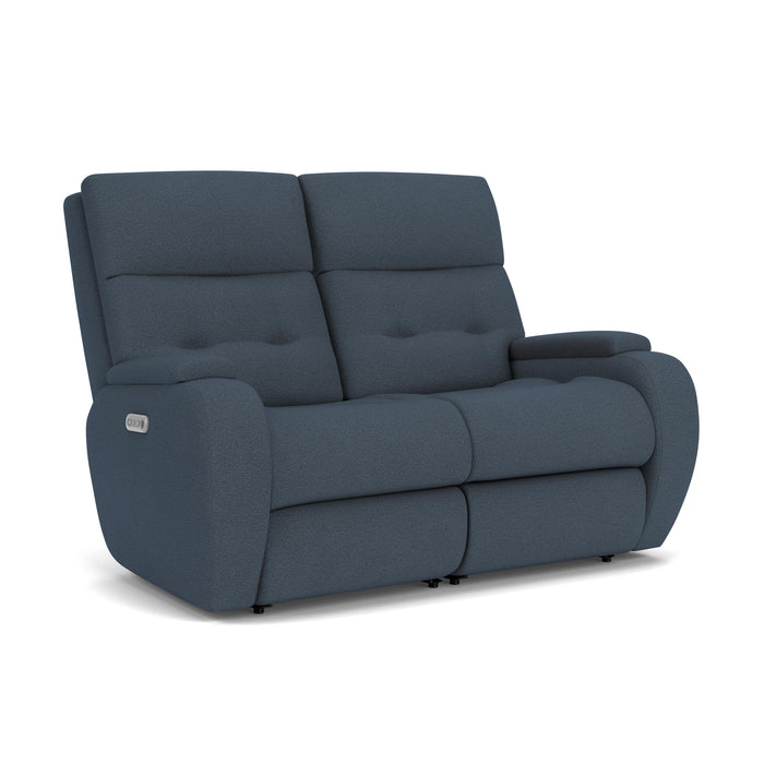 Strait 2906-60H Power Reclining Loveseat with Power Headrests