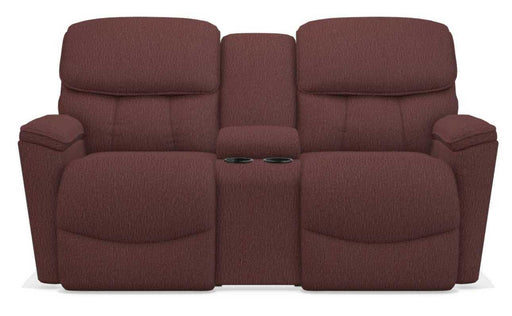 La-Z-Boy Kipling Burgundy Power Reclining Loveseat With Headrest and Console image