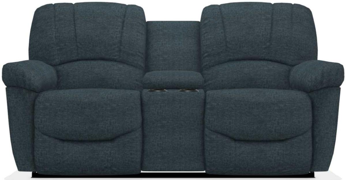 La-Z-Boy Hayes Navy Power La-Z-Time Full Reclining Console Loveseat image