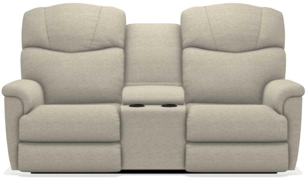 La-Z-Boy Lancer Power La-Z Time Sand Full Reclining Loveseat with Console image