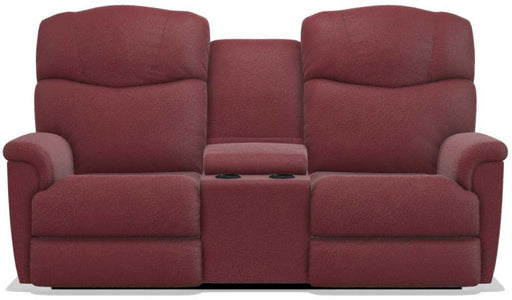 La-Z-Boy Lancer Vermillion Power Reclining Loveseat with Headrest and Console image