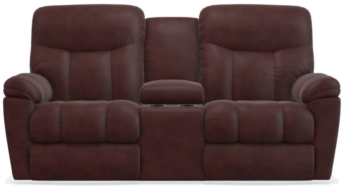 La-Z-Boy Morrison Burgundy Power La-Z-Time Full Reclining Loveseat w/Console image