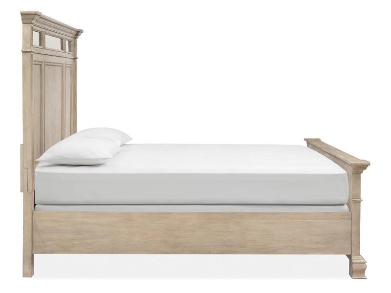 Magnussen Furniture Jocelyn King Panel Bed in Weathered Taupe