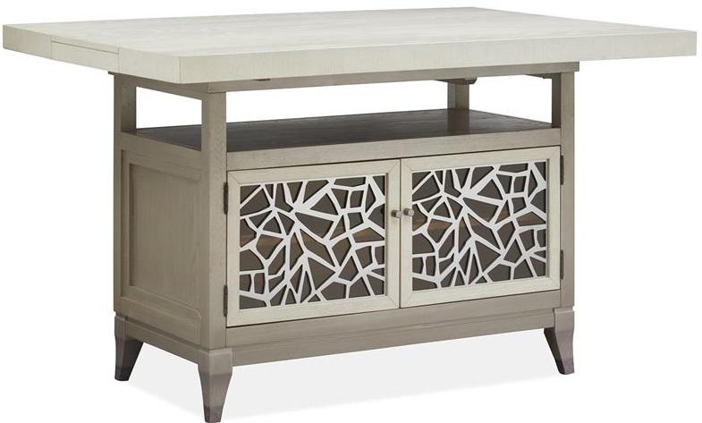 Magnussen Furniture Lenox Rectangular Counter Table in Acadia White