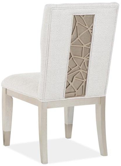 Magnussen Furniture Lenox Upholstered Host Side Chair in Acadia White (Set of 2)