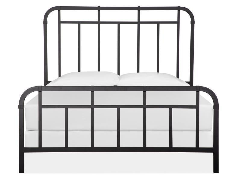 Magnussen Furniture Madison Heights Metal Queen Bed in Forged Iron