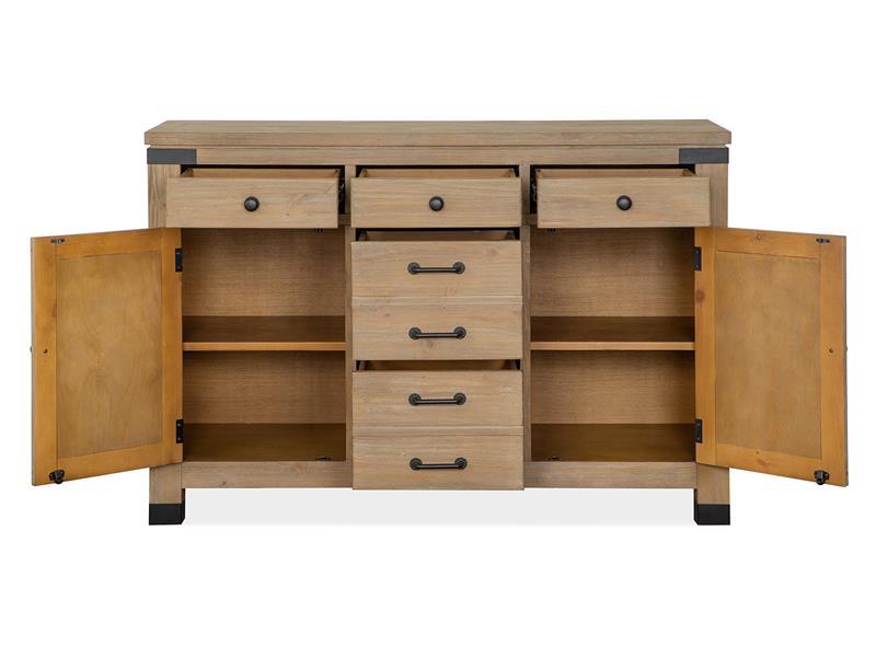 Magnussen Furniture Madison Heights Server in Weathered Fawn