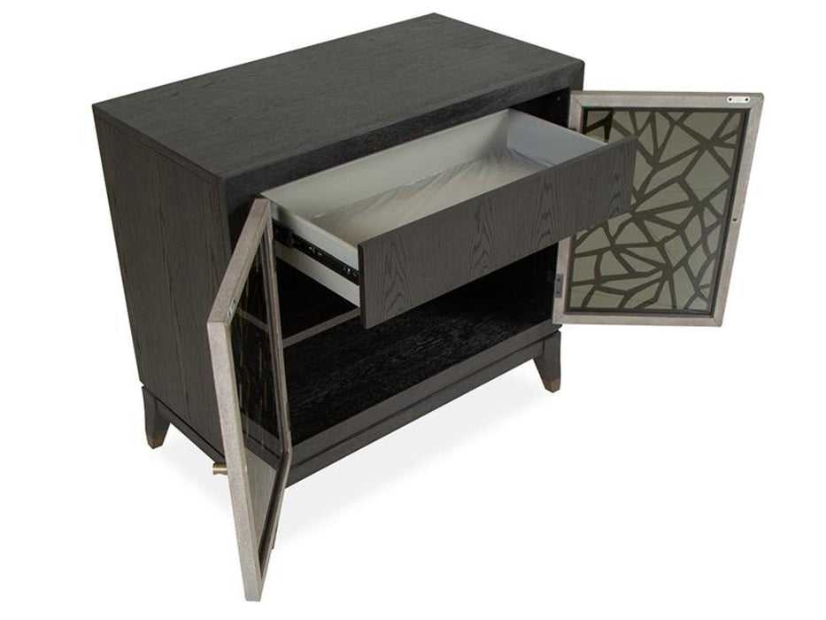 Magnussen Furniture Ryker Bachelor Chest in Nocturn Black/Coventry Grey