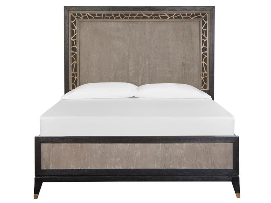 Magnussen Furniture Ryker Queen Panel Bed in Nocturn Black/Coventry Grey