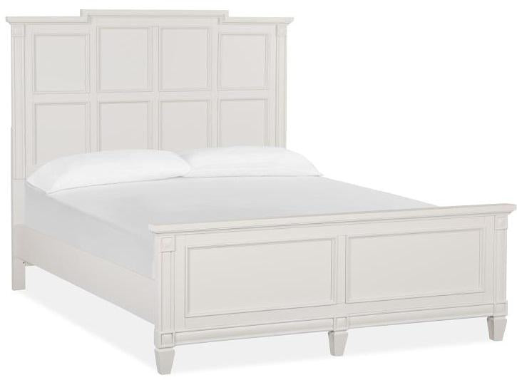 Magnussen Furniture Willowbrook Queen Panel Bed in Egg Shell White