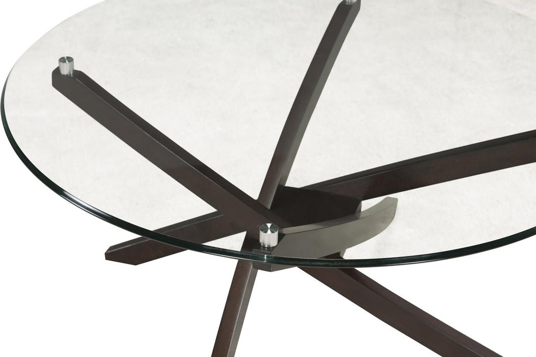 Magnussen Furniture Xenia Round End Table in Espresso T2184-05